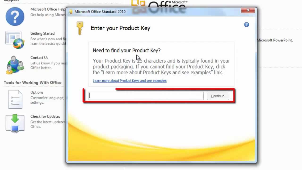 Free Activation Code For Microsoft Office 2010